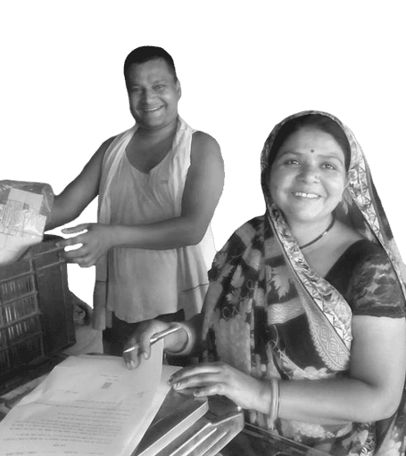 Woman with a headset