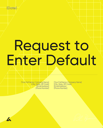 Request to Enter Default