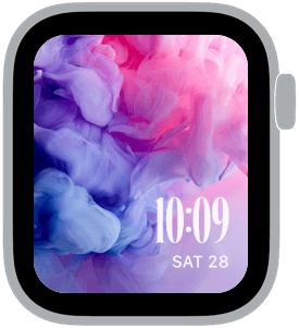 ethereal dye Apple Watch face preview 2 featuring abstract, gradient, easter, and spring.