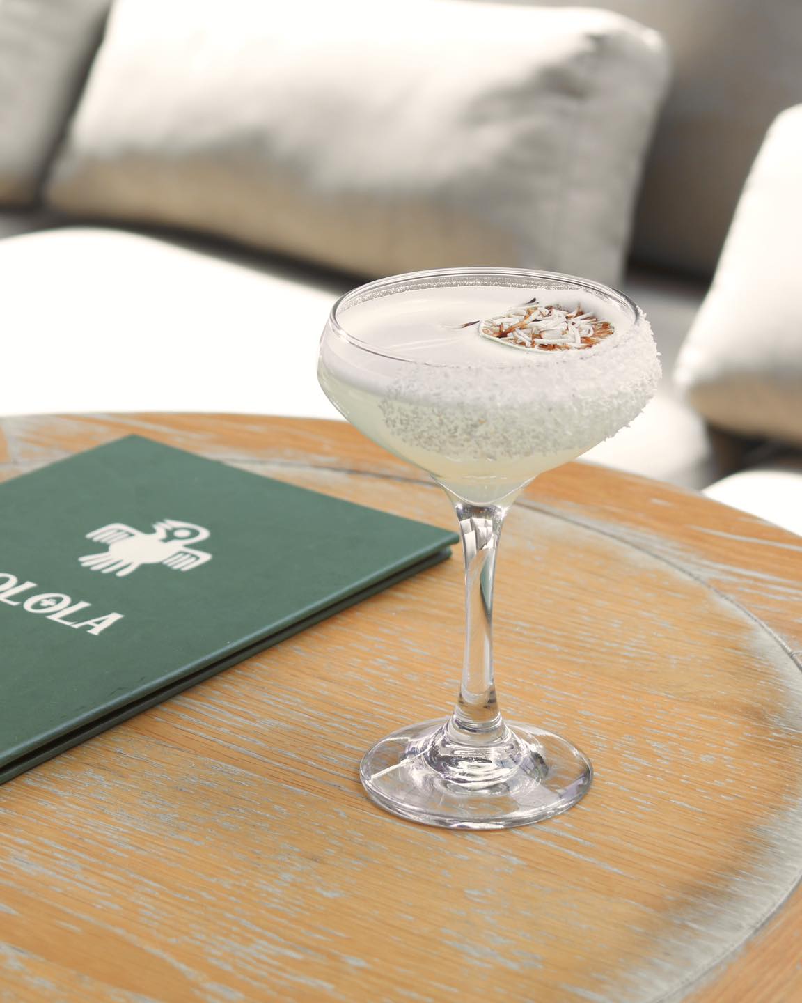 Polola Menu and cocktail