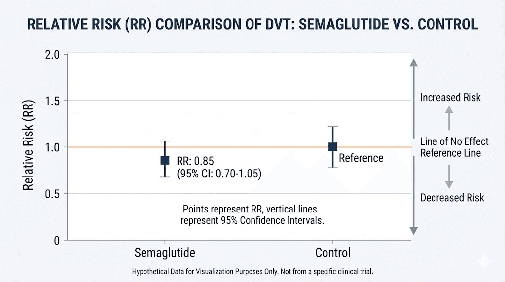 Semaglutide blood clot risk data from SUSTAIN PIONEER meta-analysis