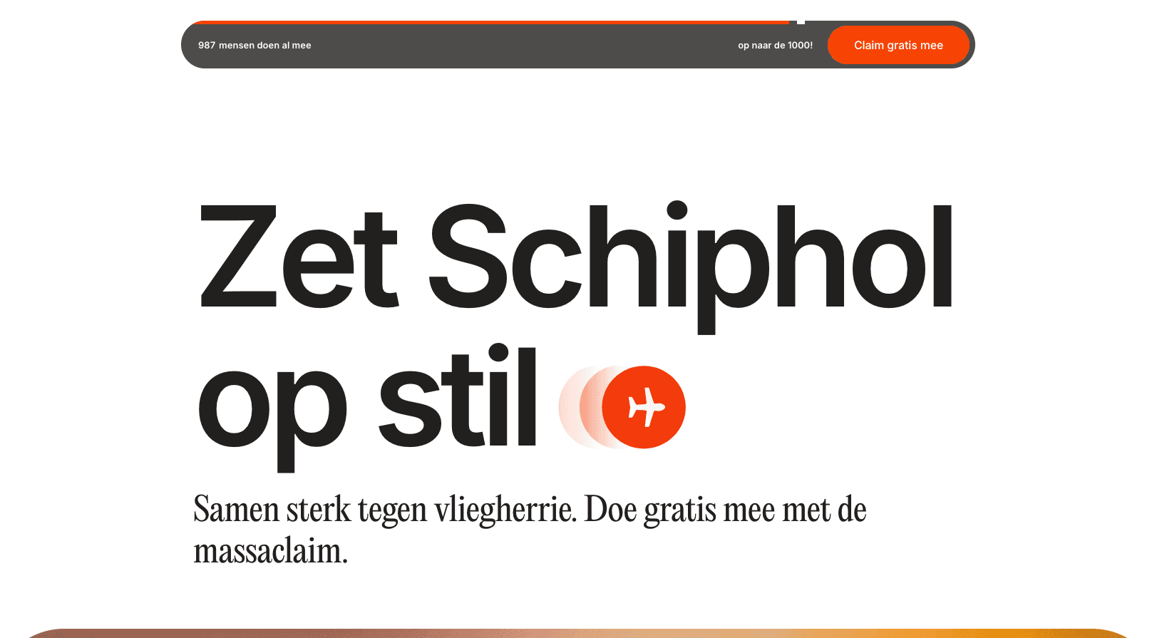 Zet Schiphol op Stil