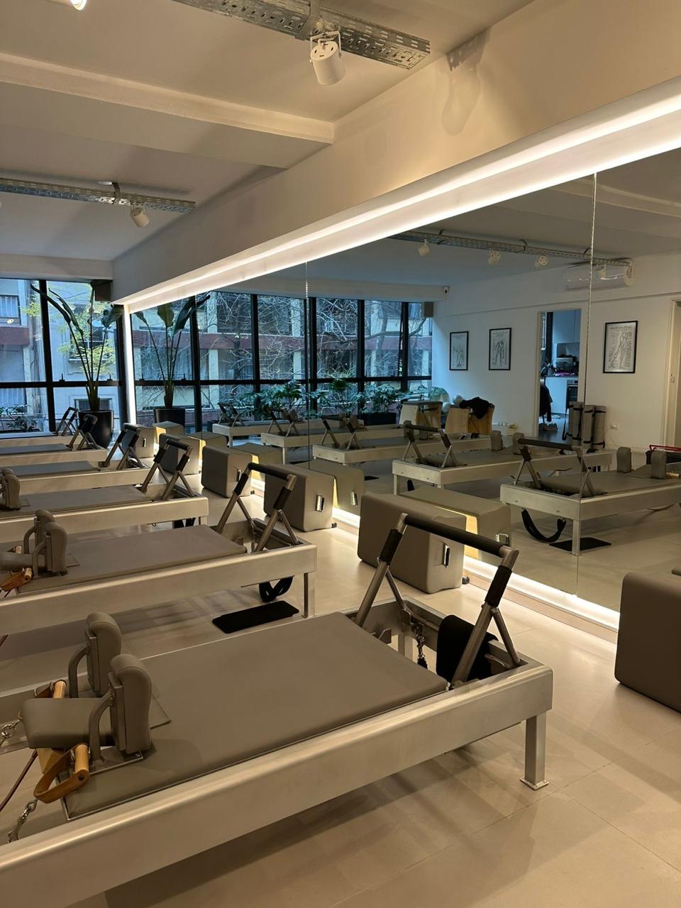 Women doing pilates on machines