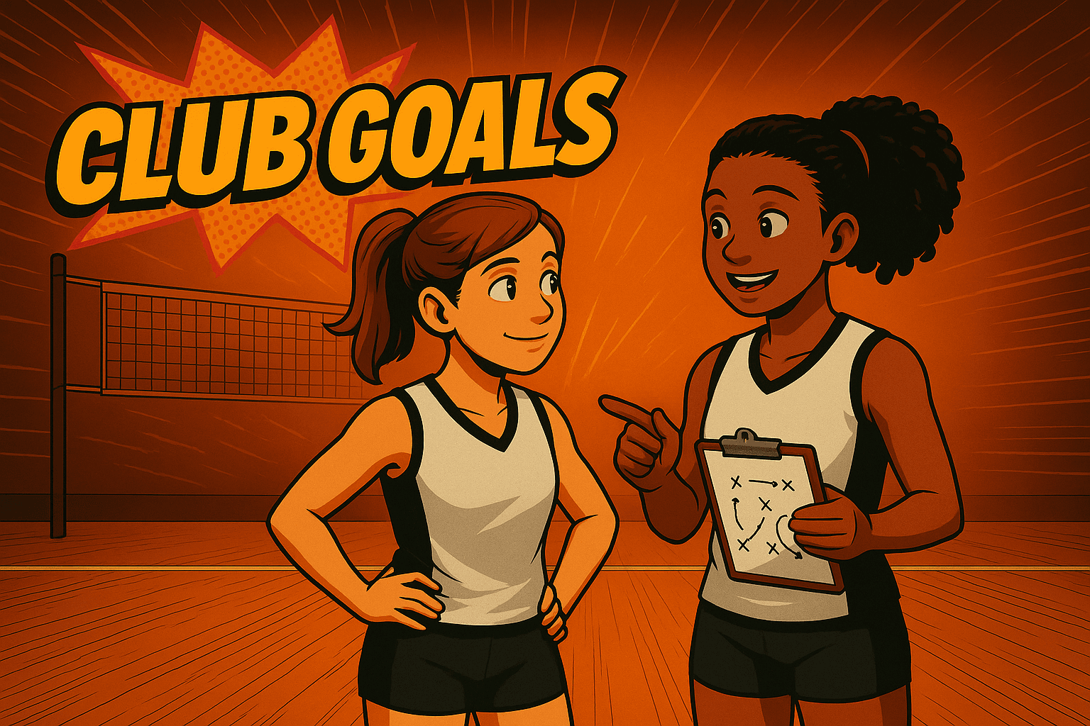 Inferna Volleyball Team Illustration