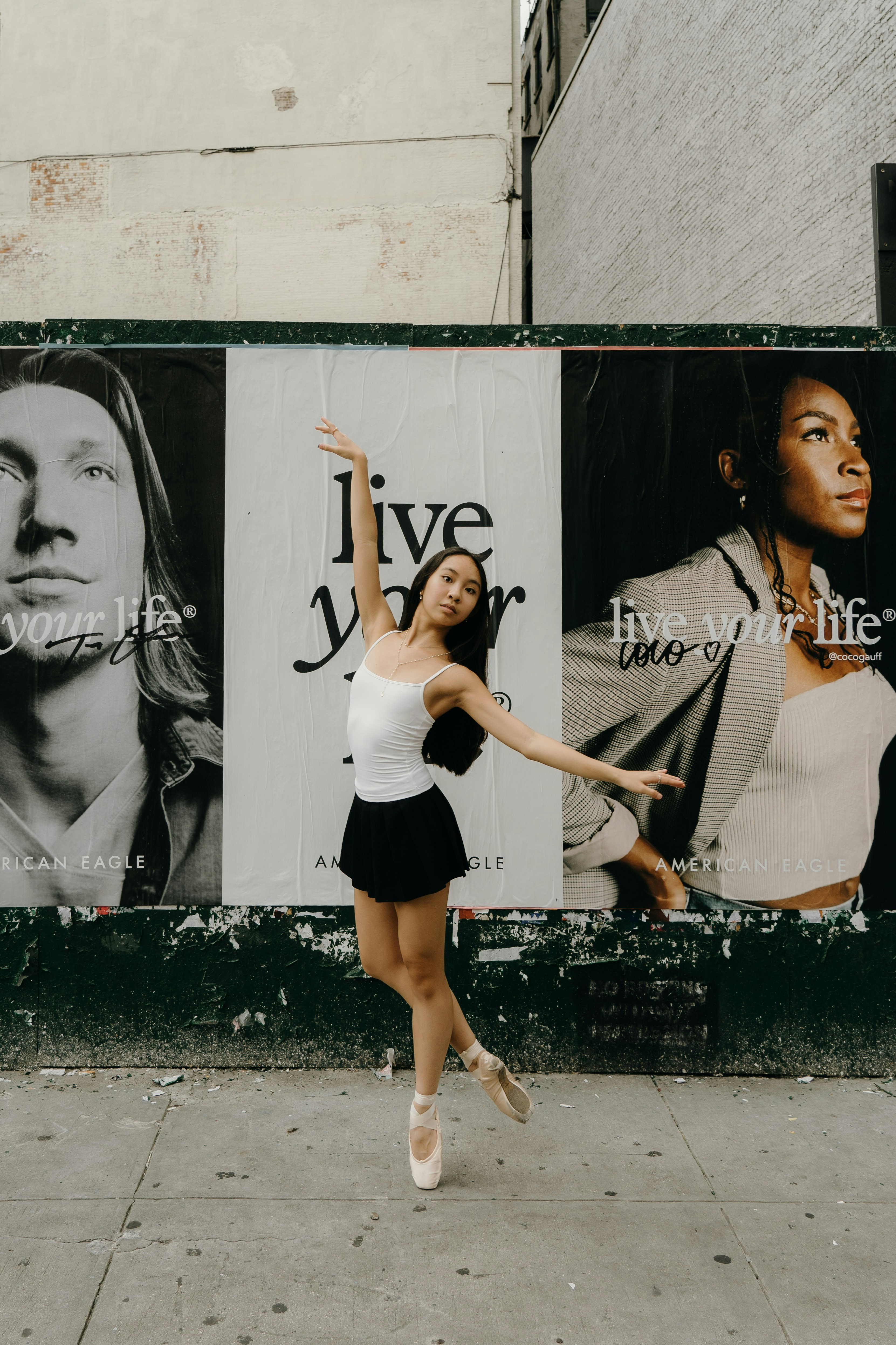 Girl dancing in the streets