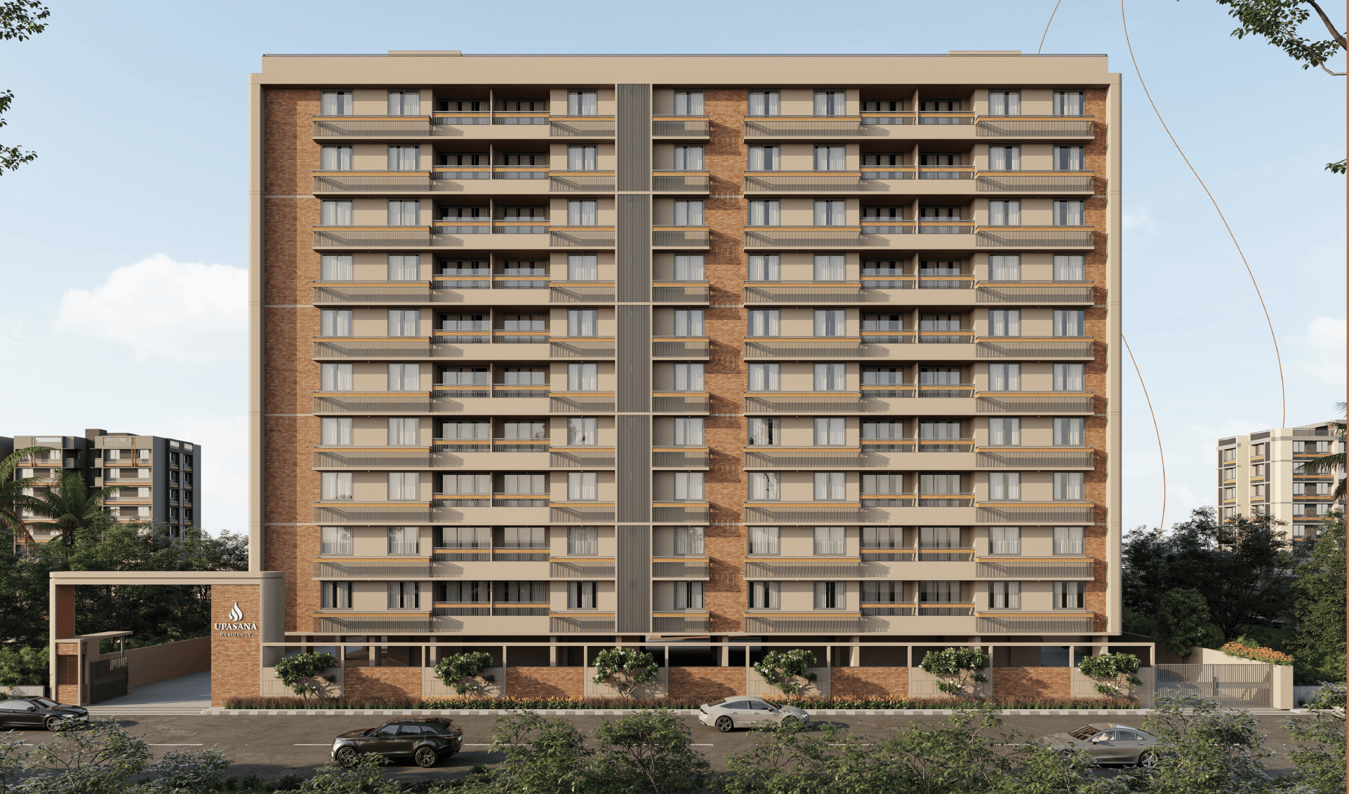 a living room filled with furniture and a large window