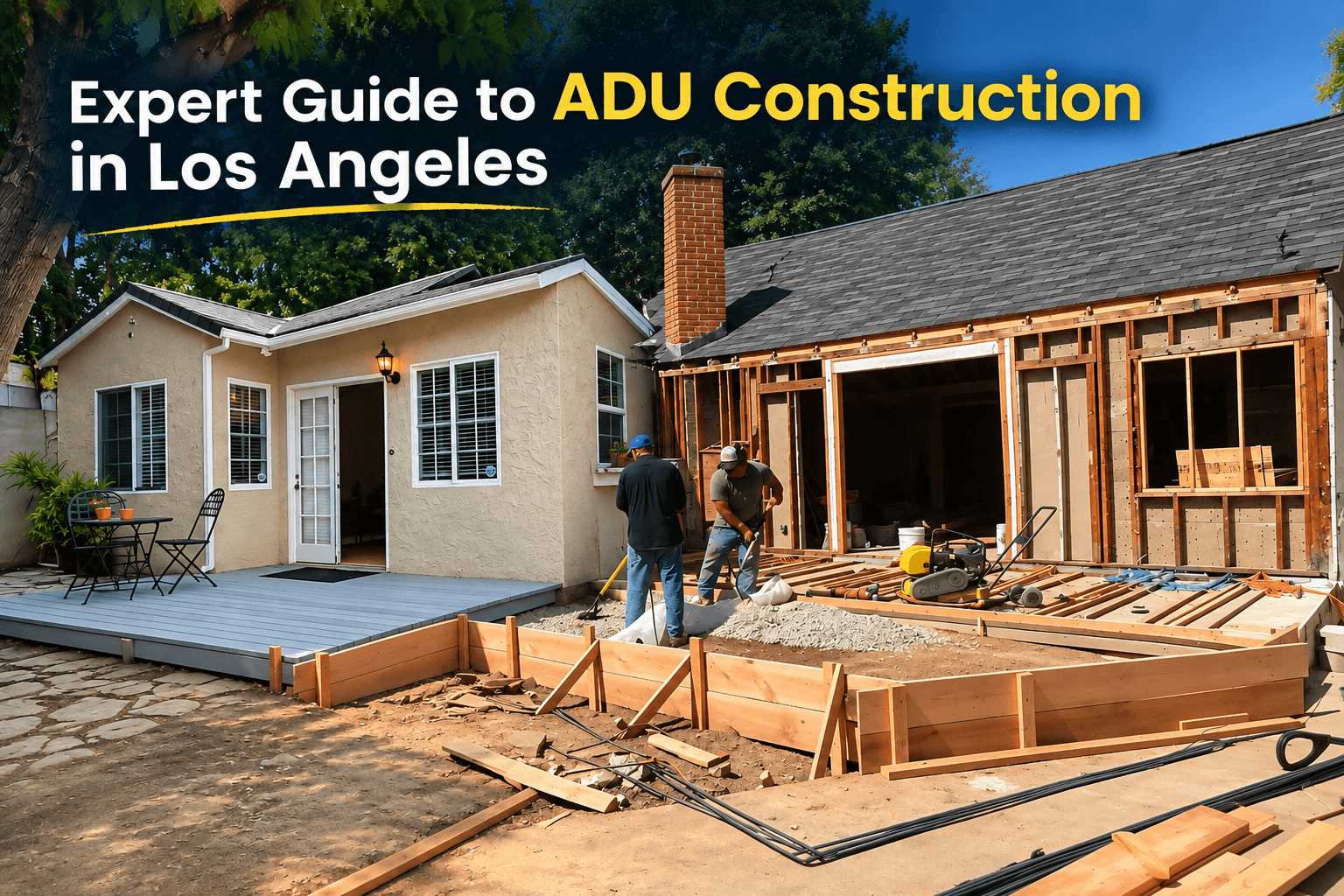 Residential framing contractor construction project in Los Angeles