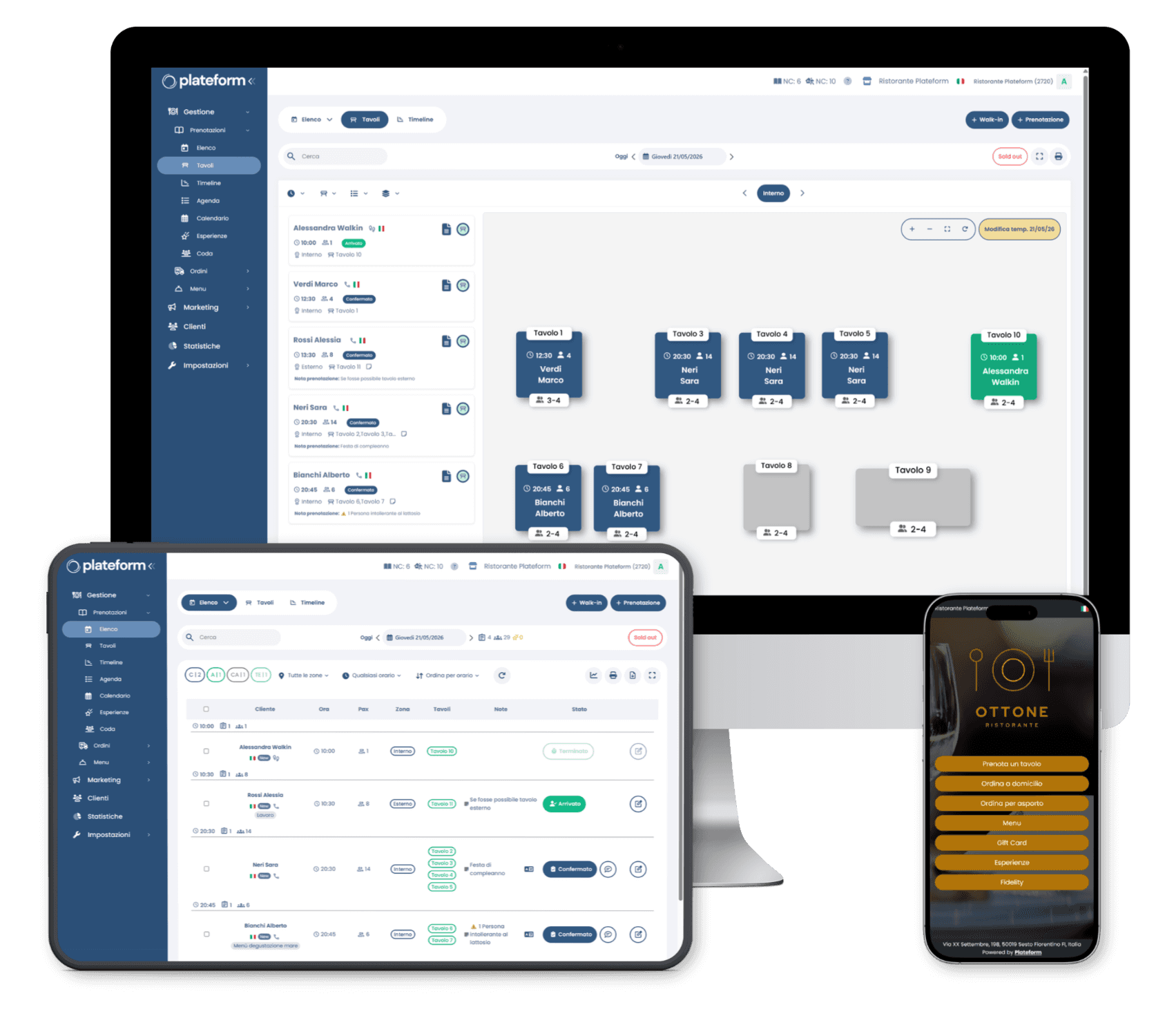 software gestione prenotazioni ristorante
