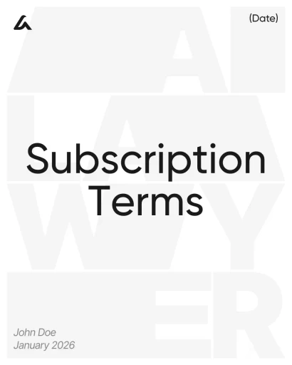 Subscription Terms