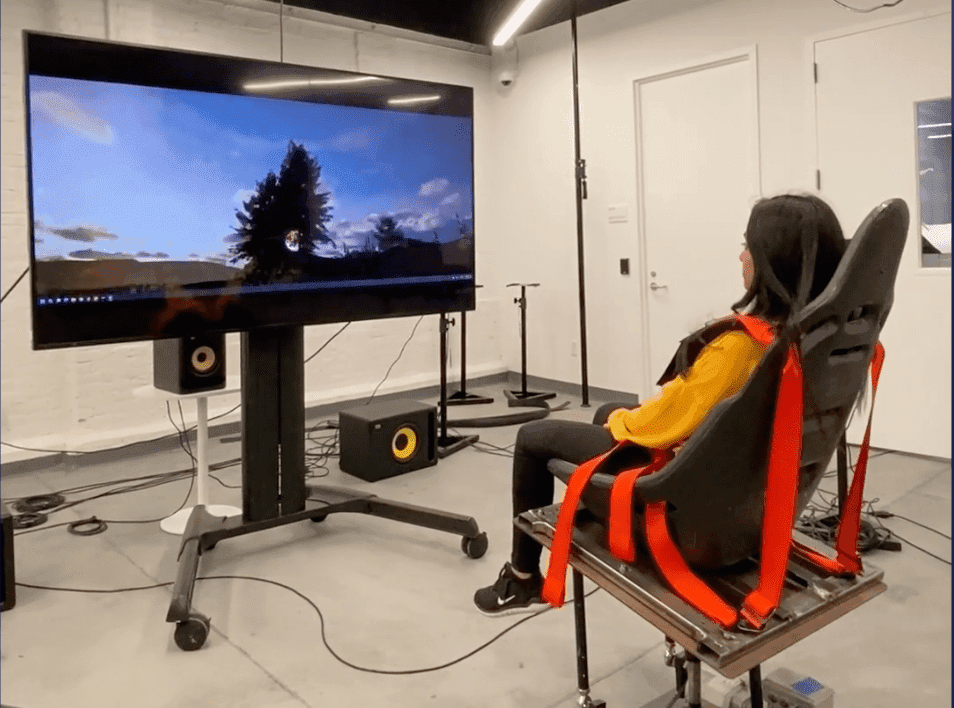 a vr screen mockup of an accessibility project