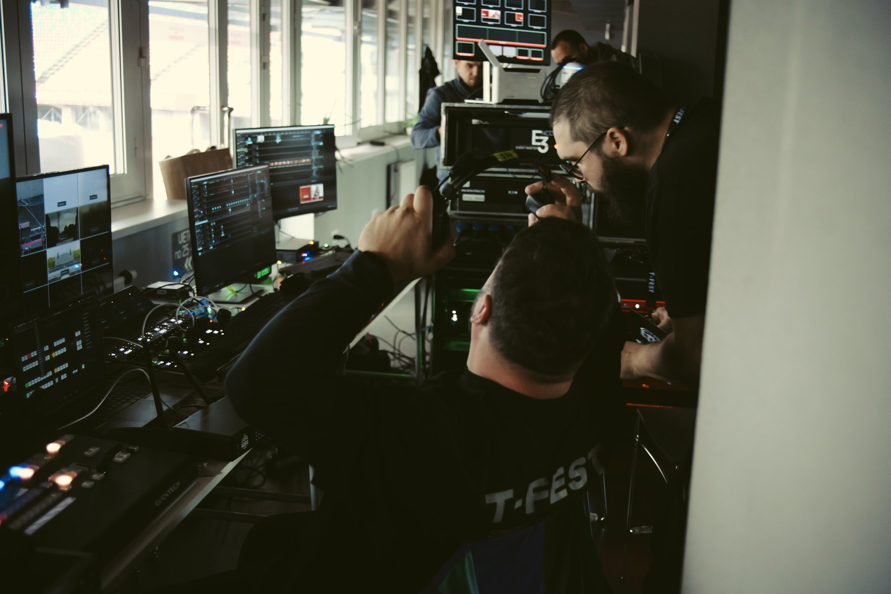 Live video control room for T-Fest Riga