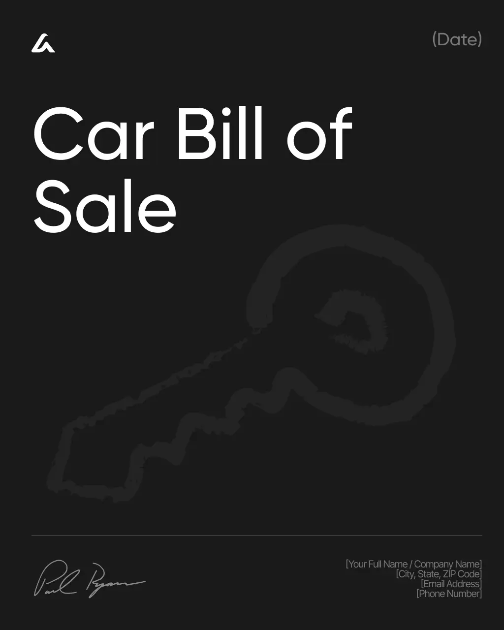 Car Bill of Sale 