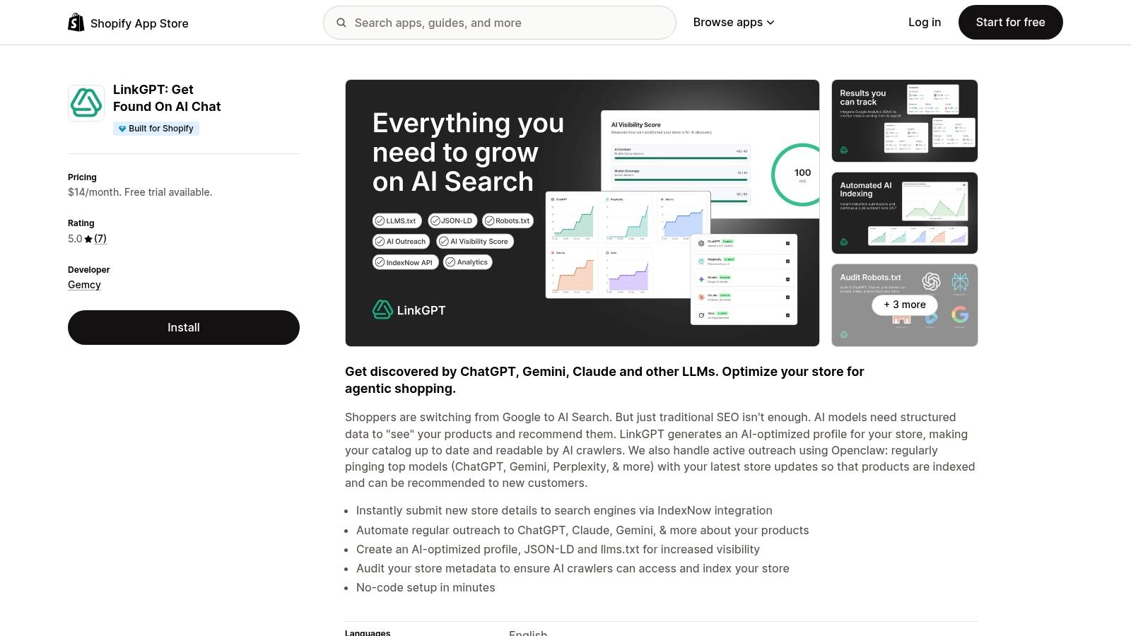 LinkGPT: Get Found On AI Chat