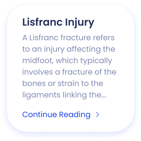 Lisfranc Injury and a small description regarding the overview, symptoms, and treatment