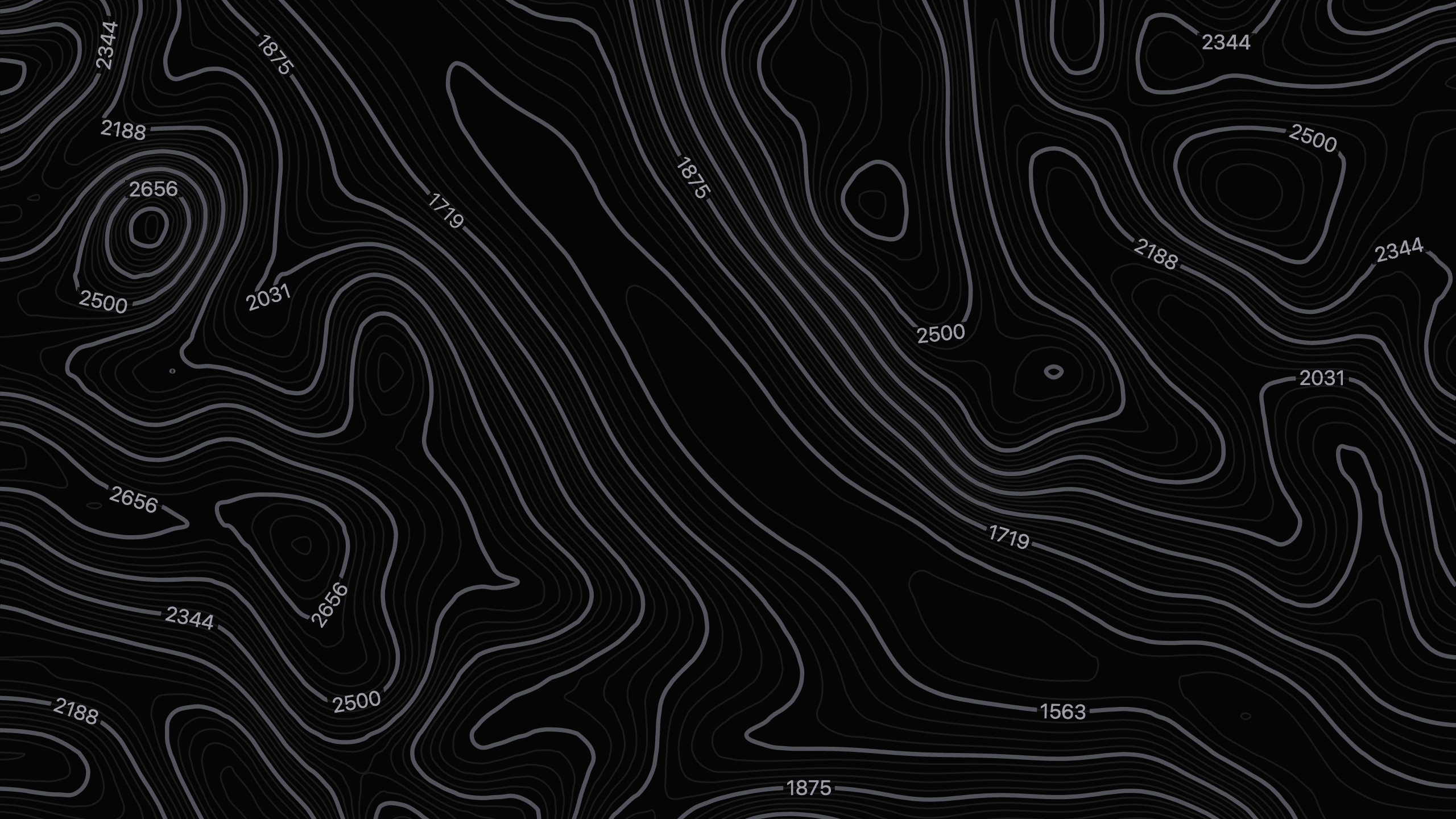 Banff National Park Topography Map Wallpaper