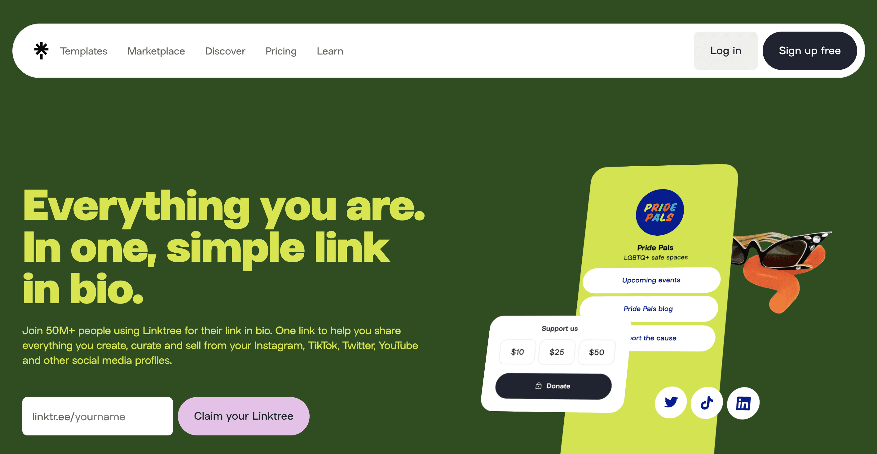 Linktree Landing Page