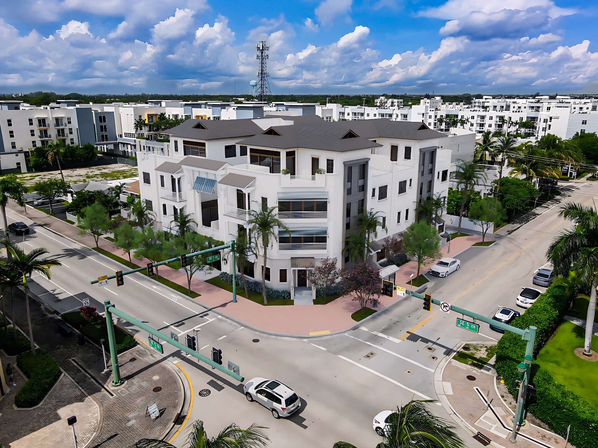 Render of The Edge, a new luxury development coming to Delray Beach, featuring modern design and upscale amenities.