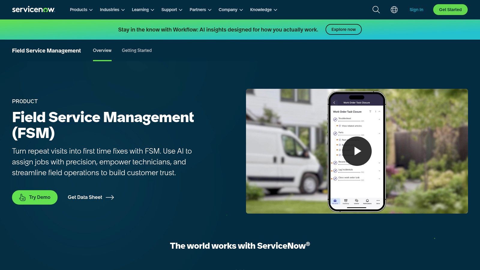 ServiceNow Field Service Management (FSM)