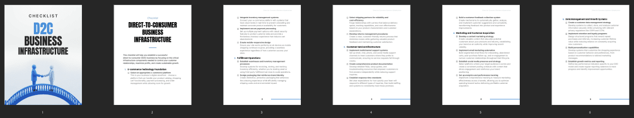 Entrepedia 1762787000276-Direct-to-Consumer-Business-Infrastructure---Checklist