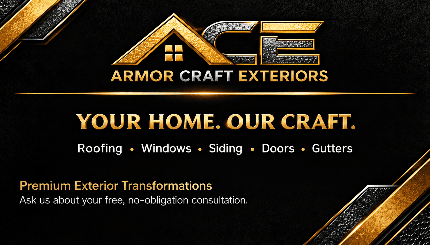Official ACE Armor Craft Exteriors logo