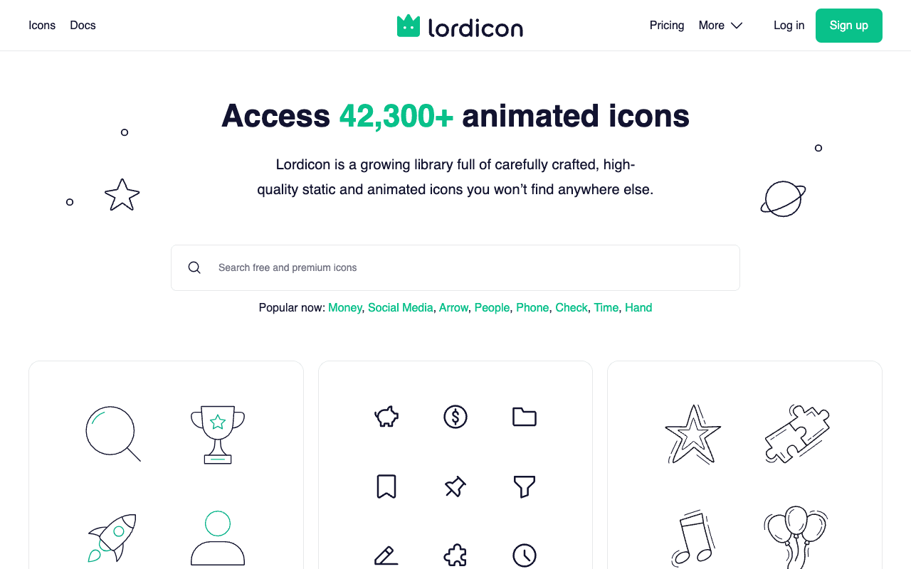 Lordicon екранна снимка