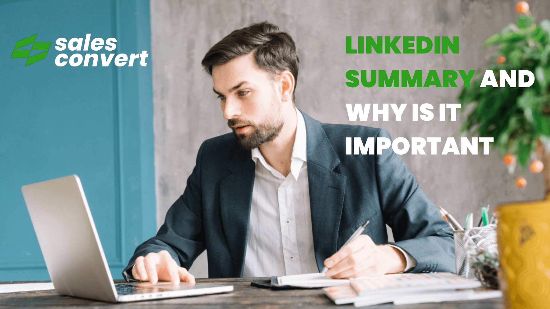 A professional discussing the significance of a compelling LinkedIn summary for career advancement and networking opportunities.