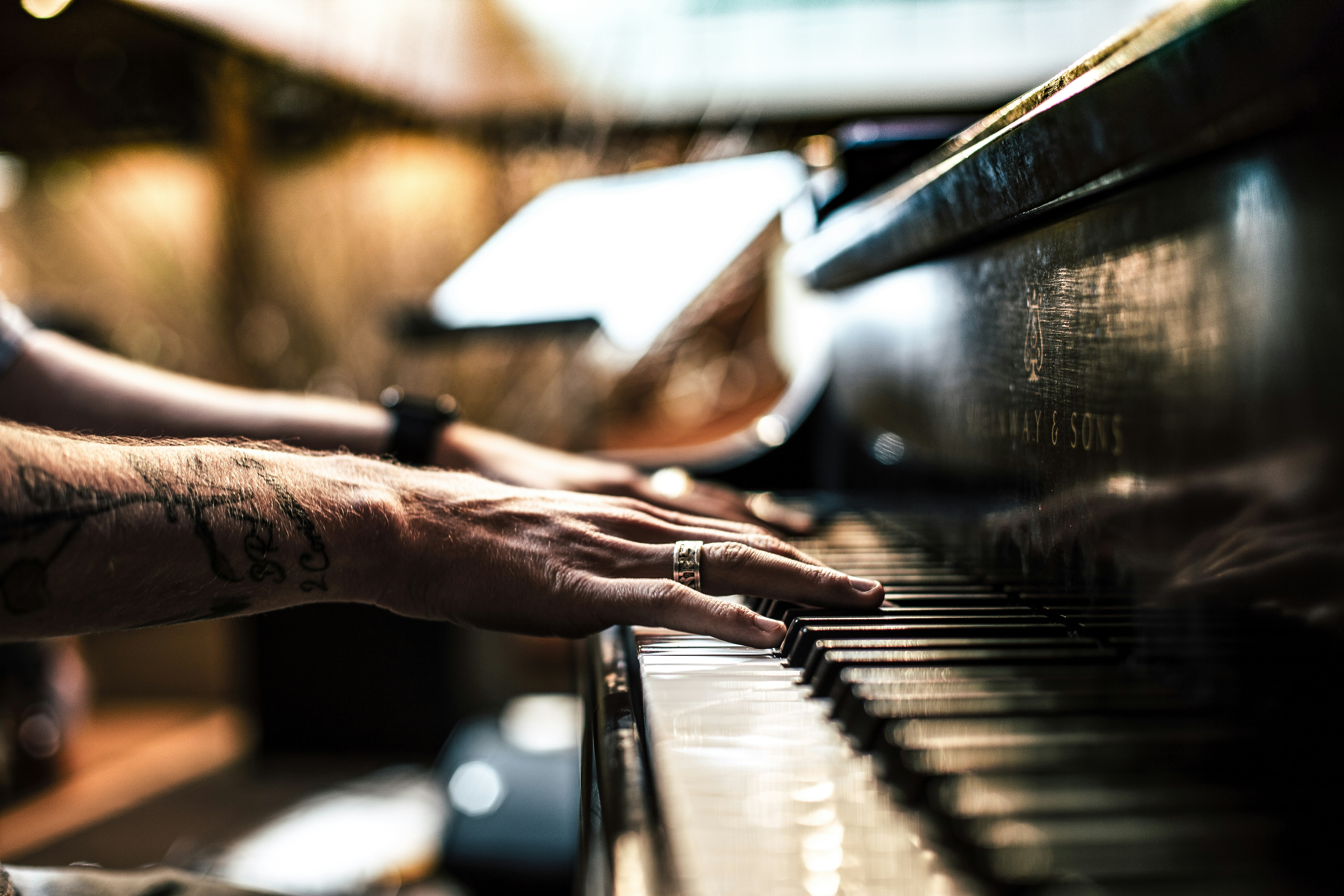 playing piano