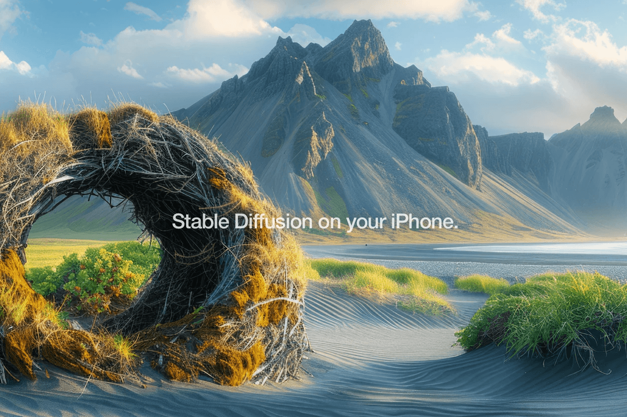 Stable Diffusion on iPhone PhoneDiffusion app