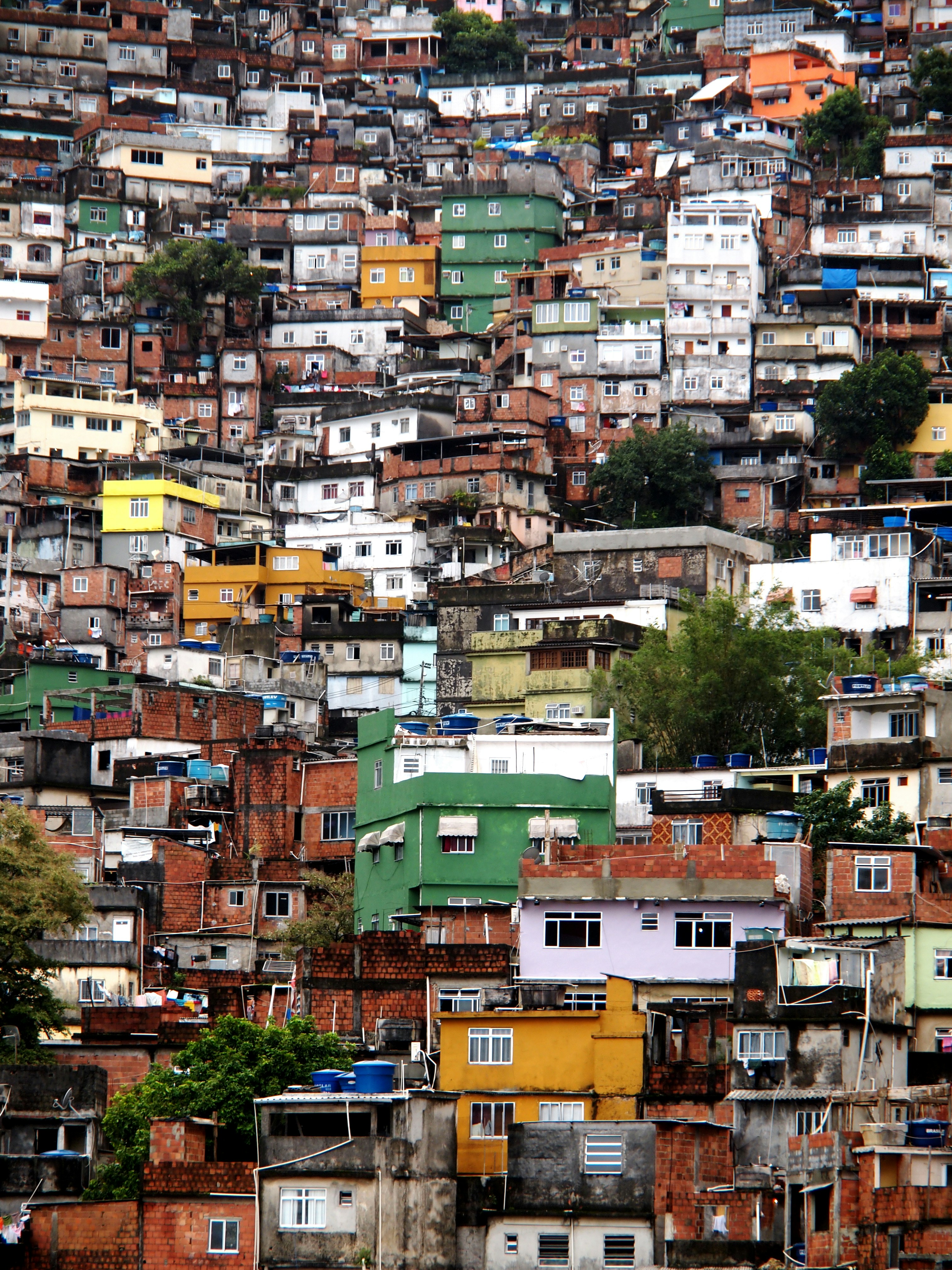 Houses on a mountain hill