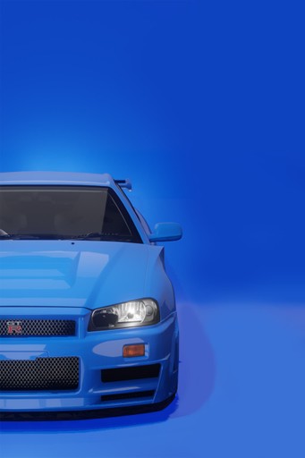 NISSAN R34 GTRRENDERING