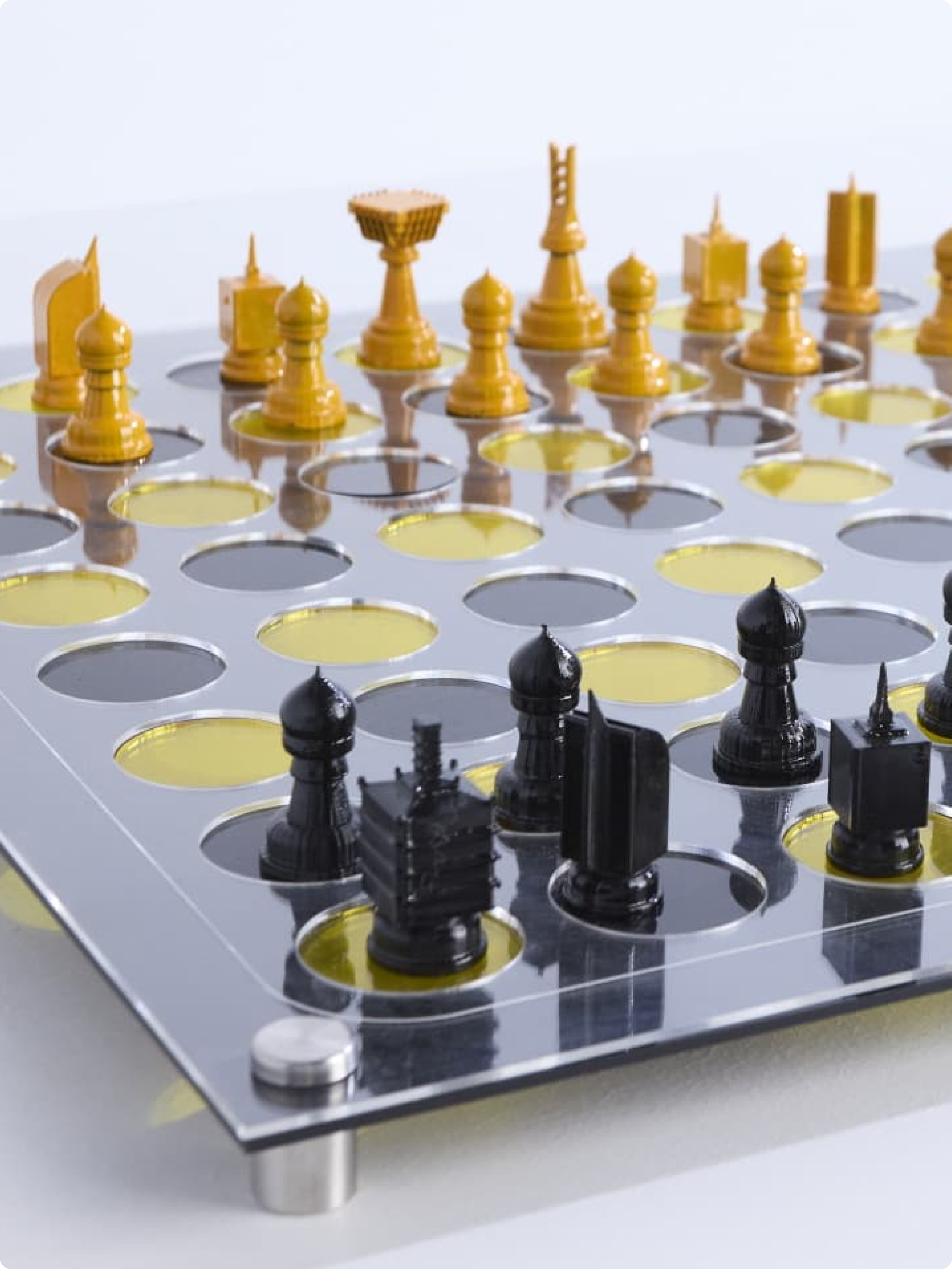 Cream-coloured poster mock-up with “AVANT GALLERY” in bold black uppercase type aligned to the bottom left.