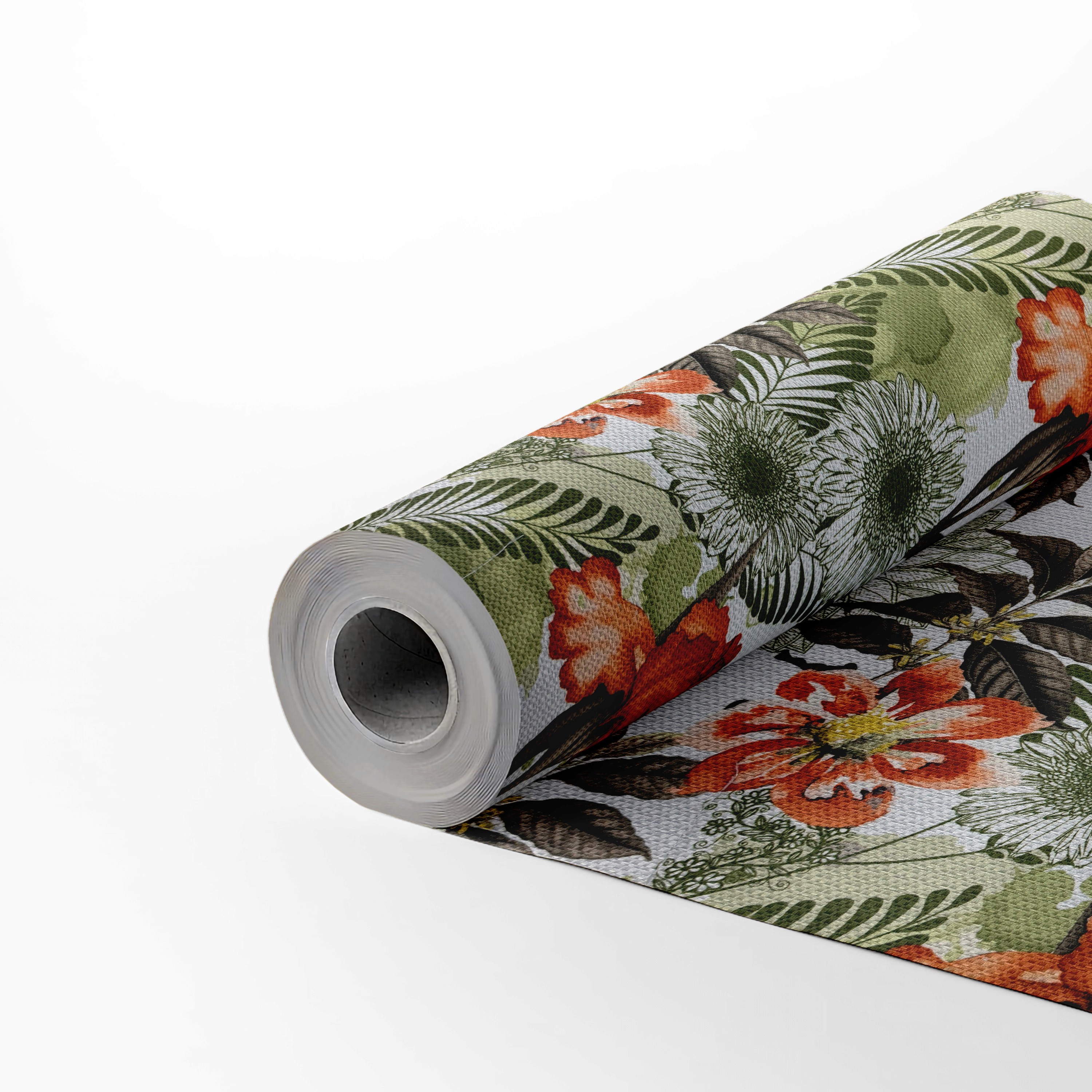 rolo de tecido acquablock area interna flores