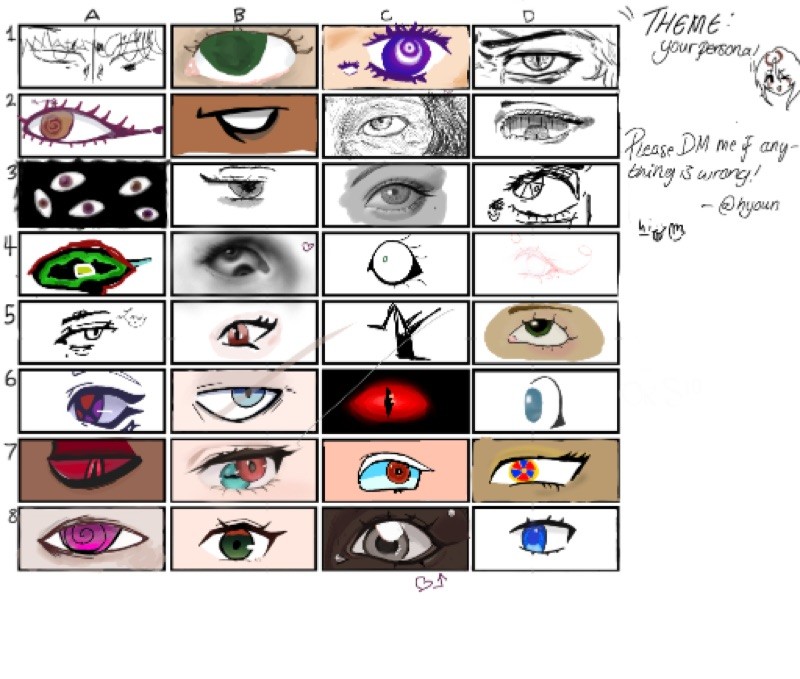 draw eyes in your art style !! ^﹏^