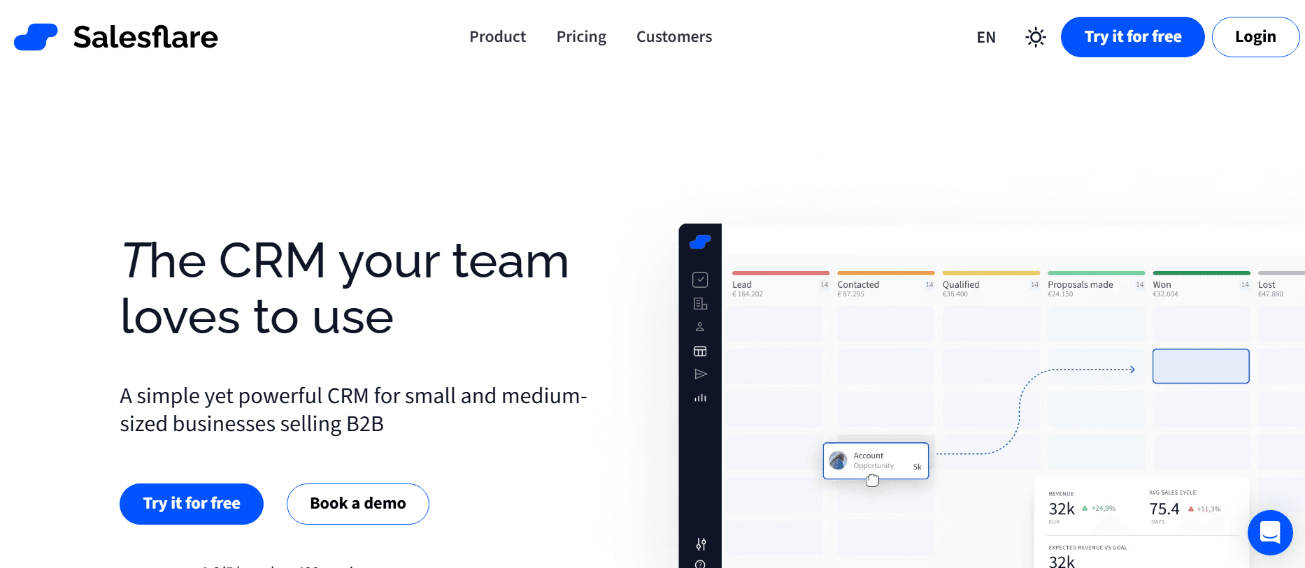 Salesflare home