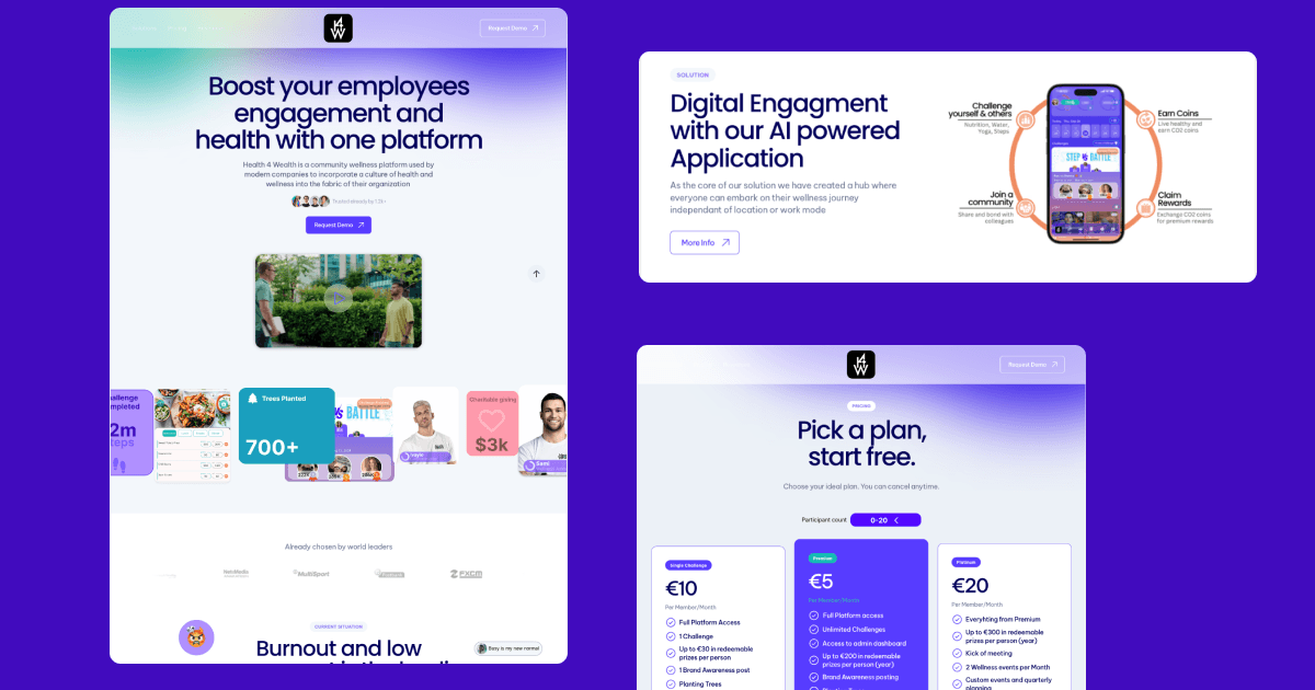 Health 4 Wealth - Community Wellness Platform logo