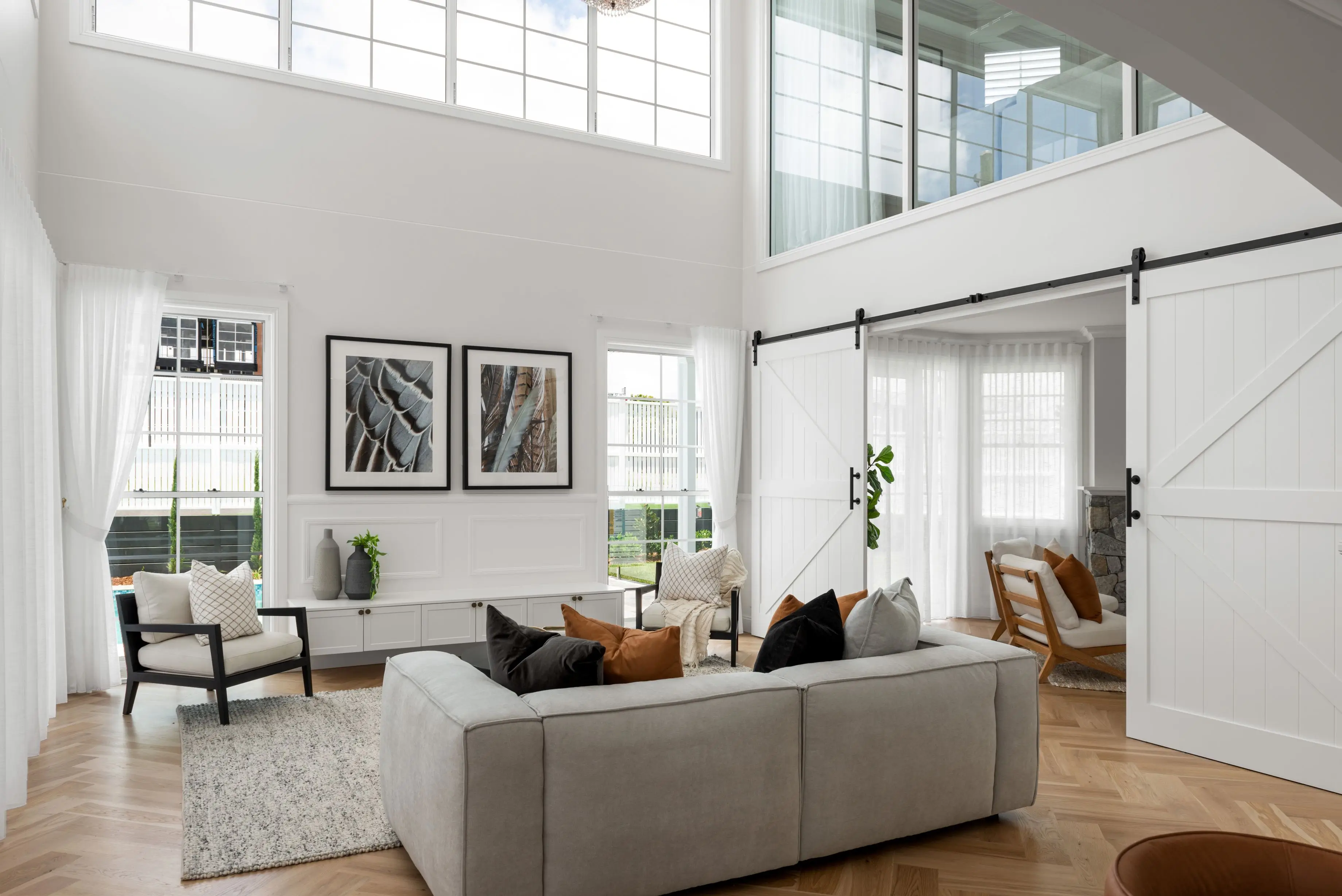 Modern home interior with abundant natural light designed by Invilla Architecture.