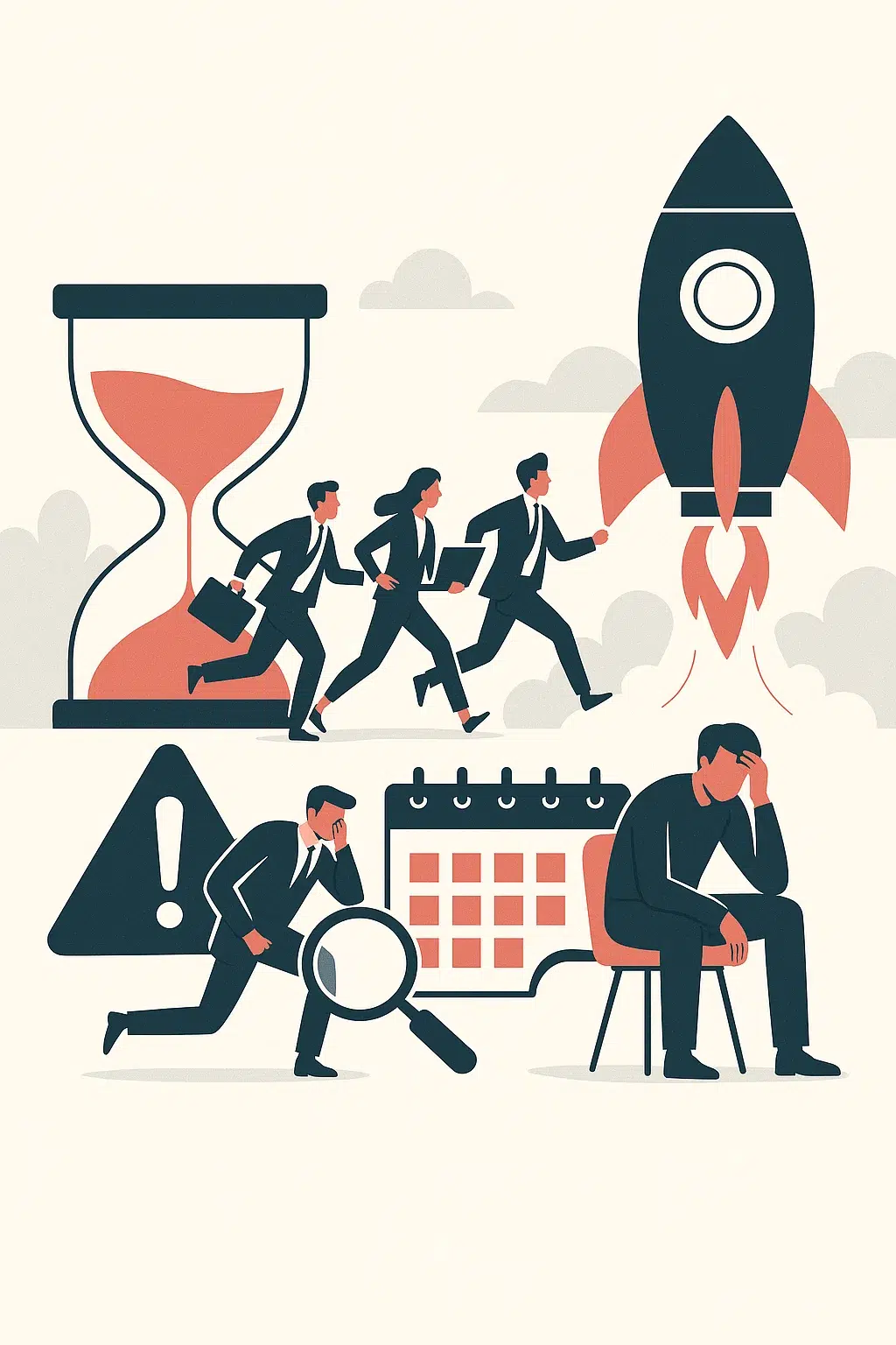 Layered blue mountains fade into a soft pink sky.