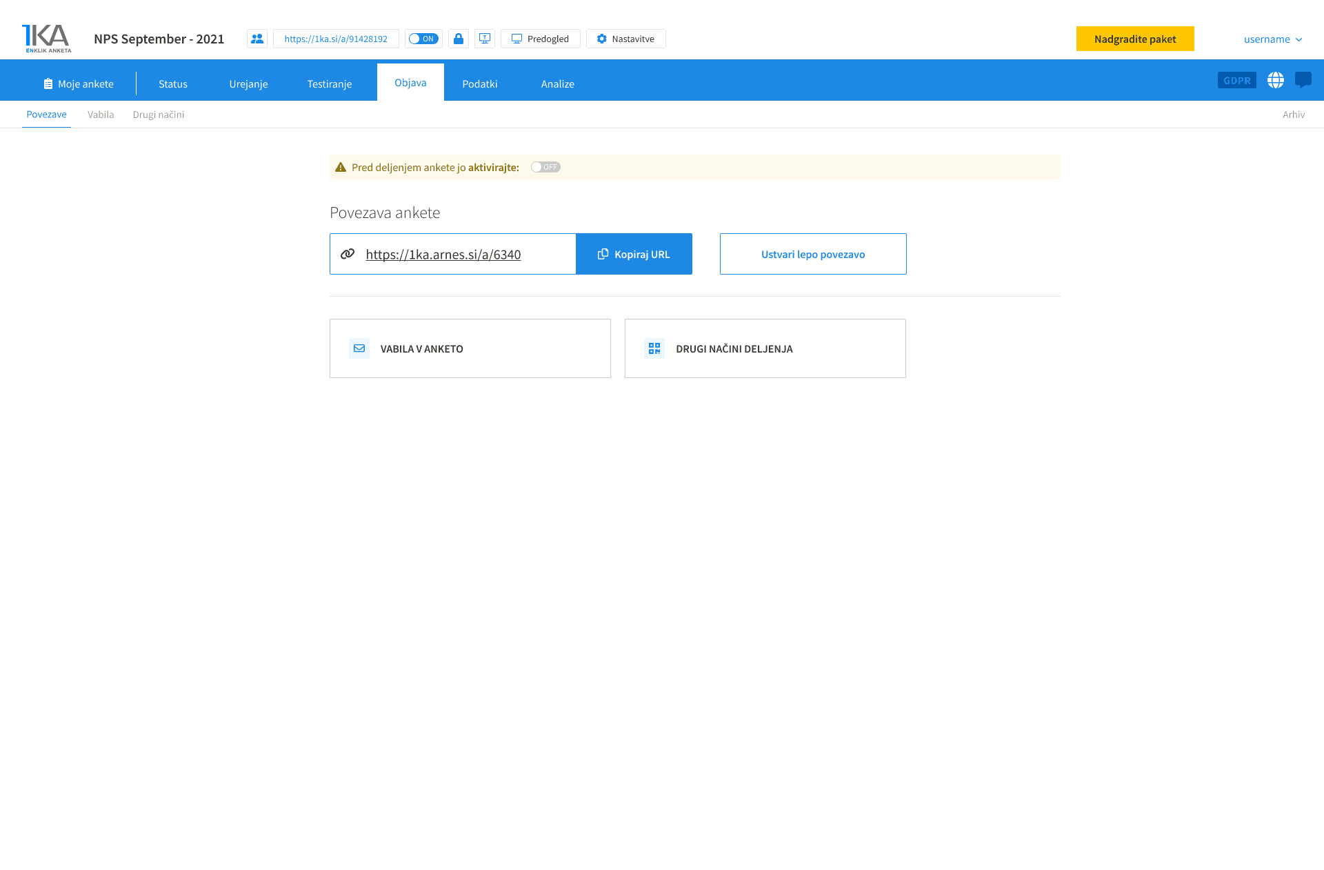 1ka - share survey, basic view