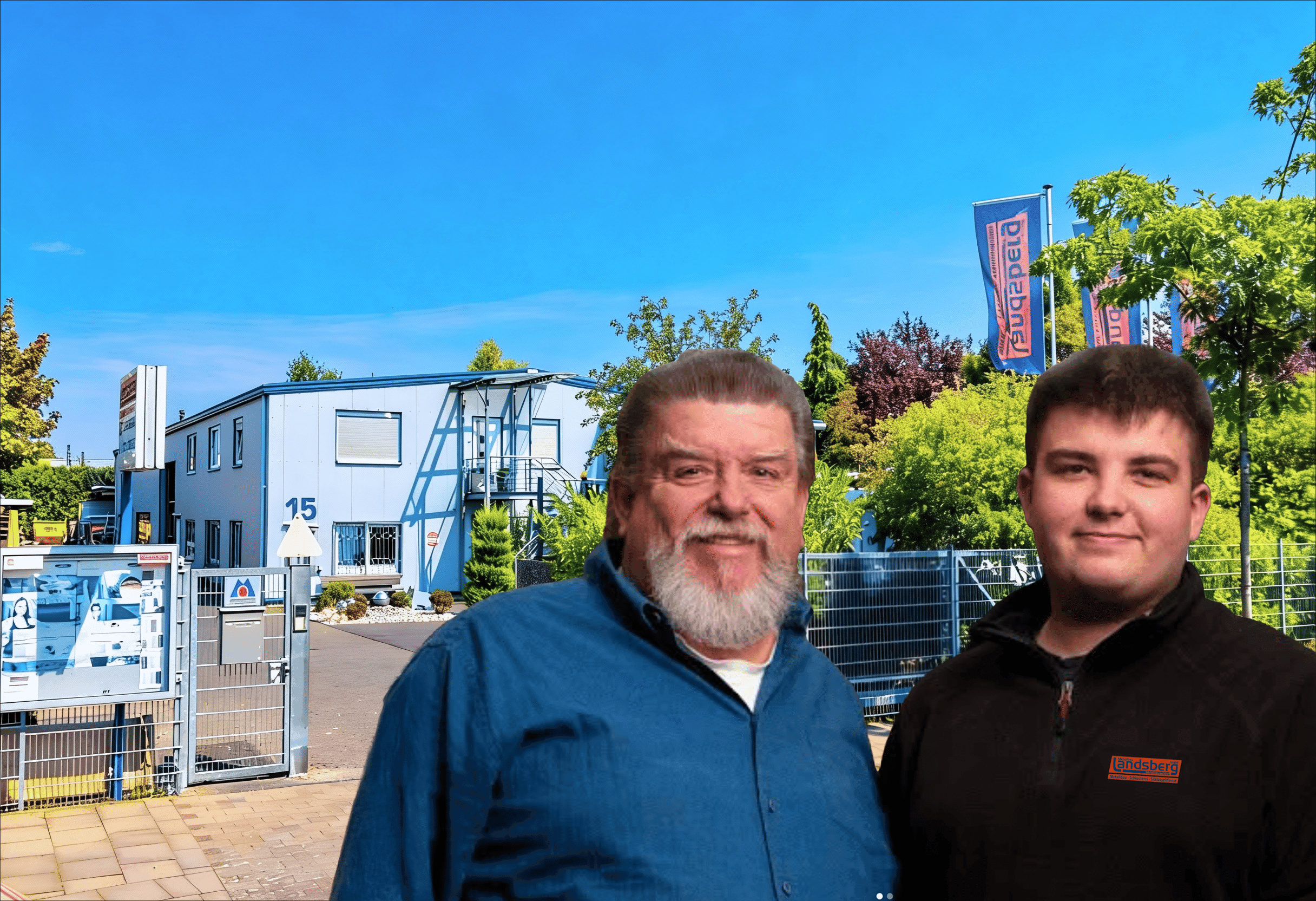 Rüdiger und Paul Landsberg - Geschäftsführer von Metallbau Landsberg aus Bonn
