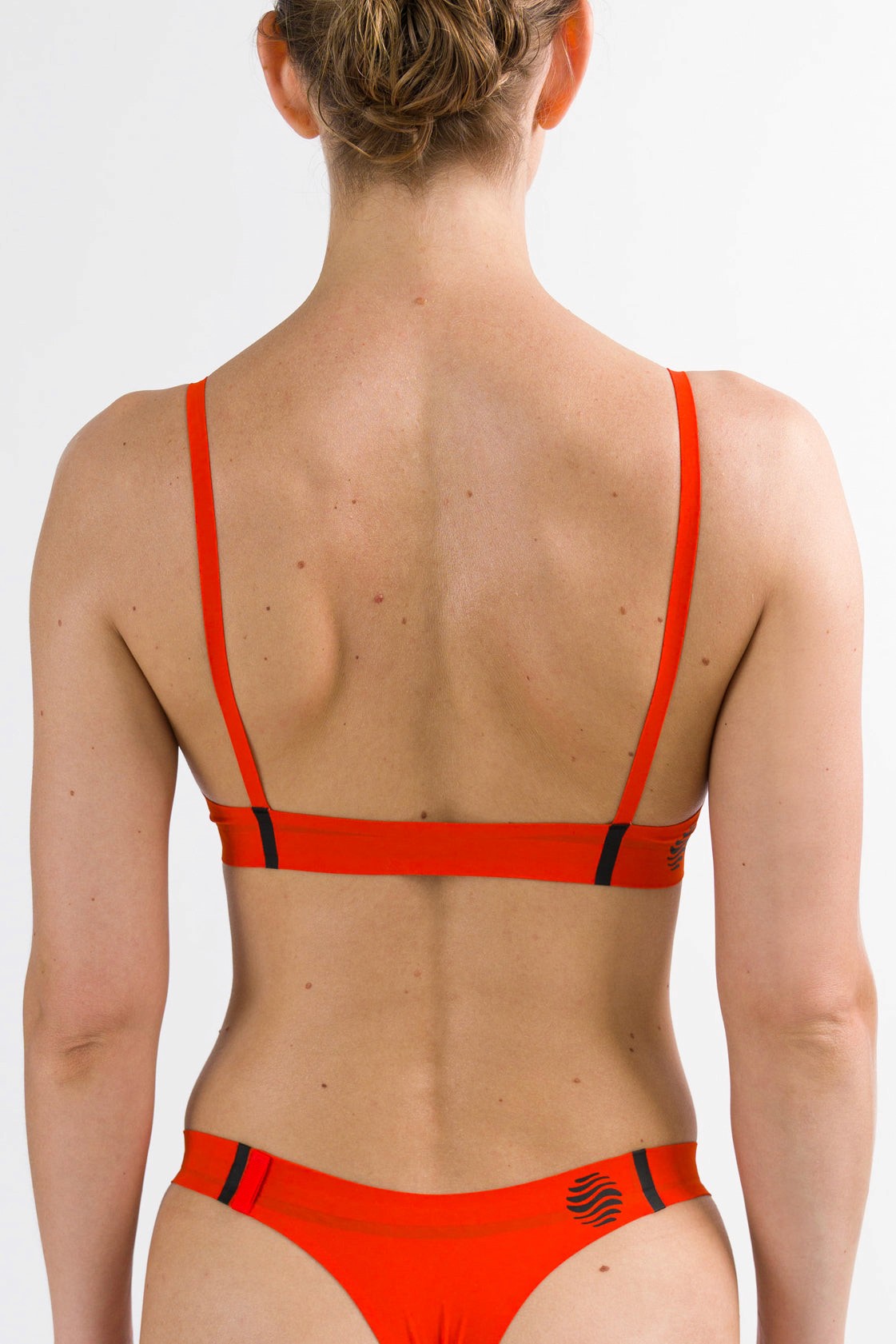 Coast Orange Triangle Bikini Top 03 Back