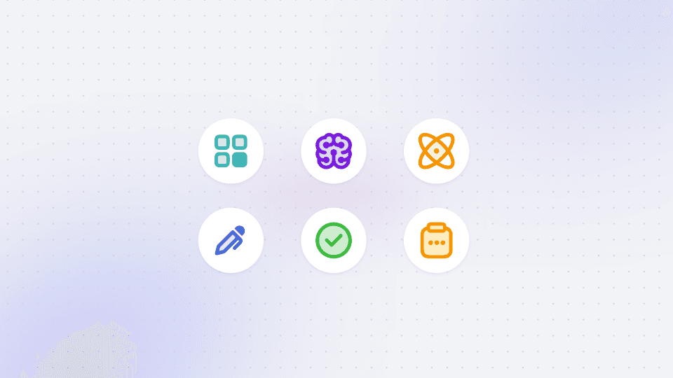 Icons for stages in a V7 Darwin workflow