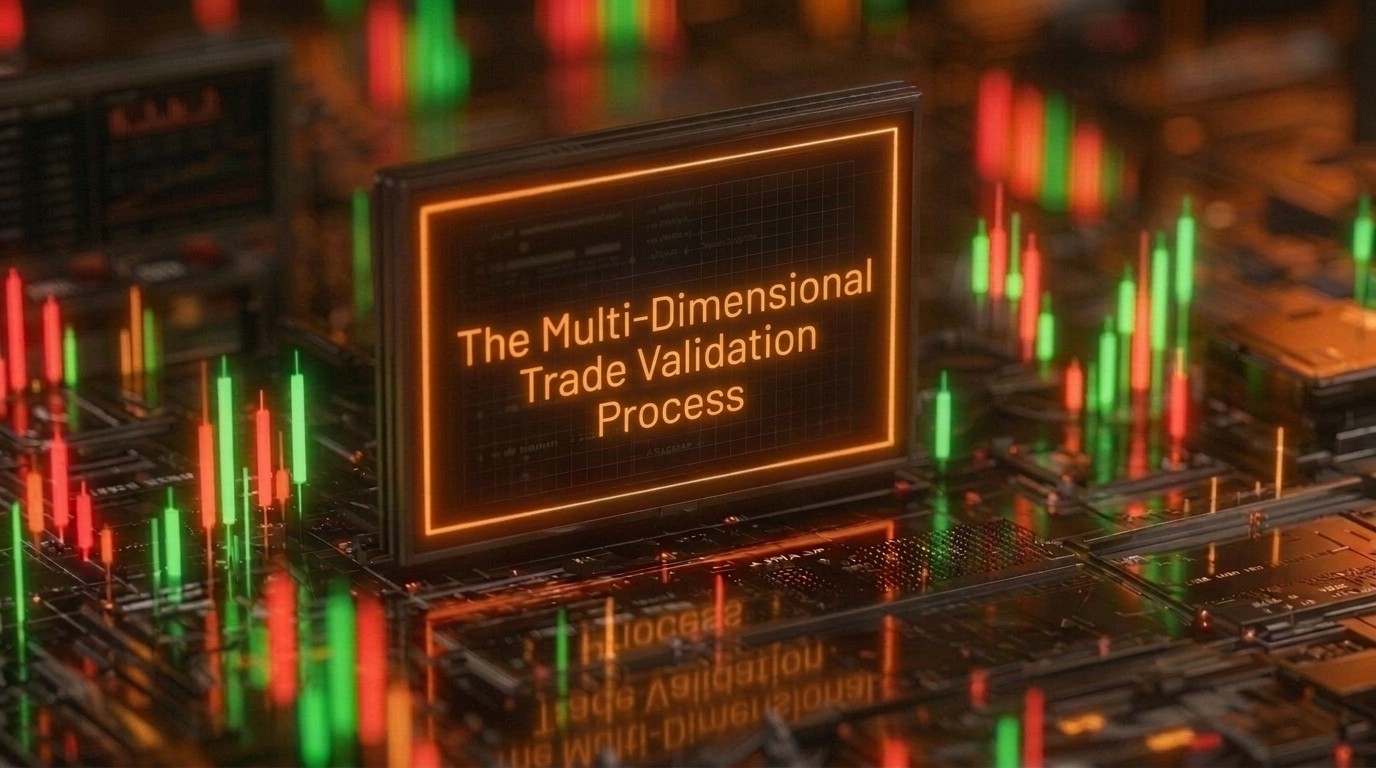 Five independent trade validation categories before entry