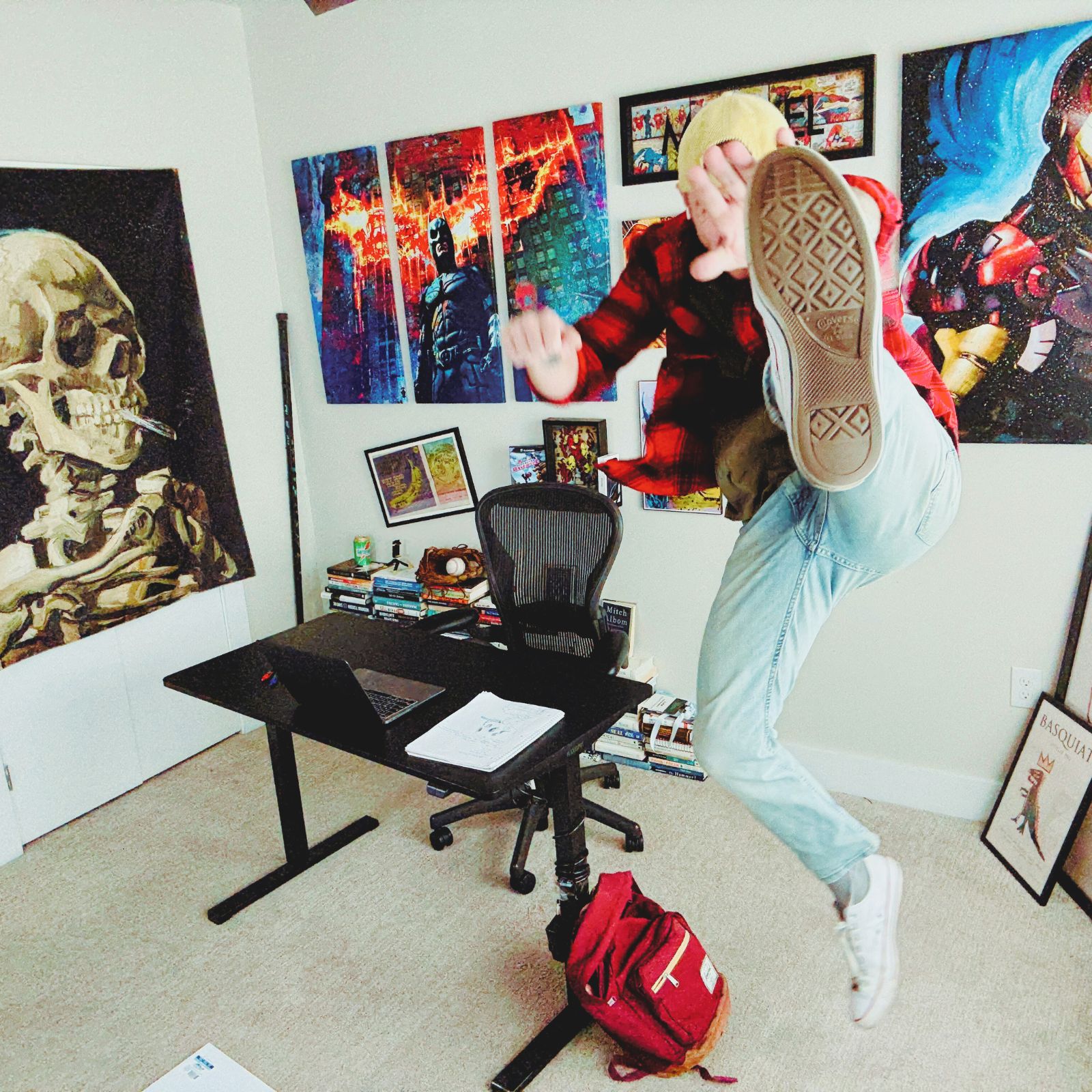 Two professionals in discussion, presenting ideas for brand identity design.