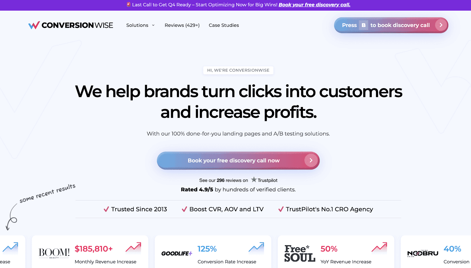 main page of conversion wise