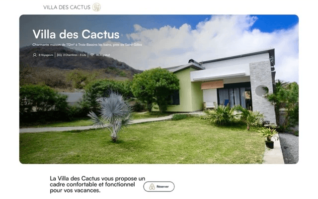 site villa des cactus trois bassins les bains la réunion