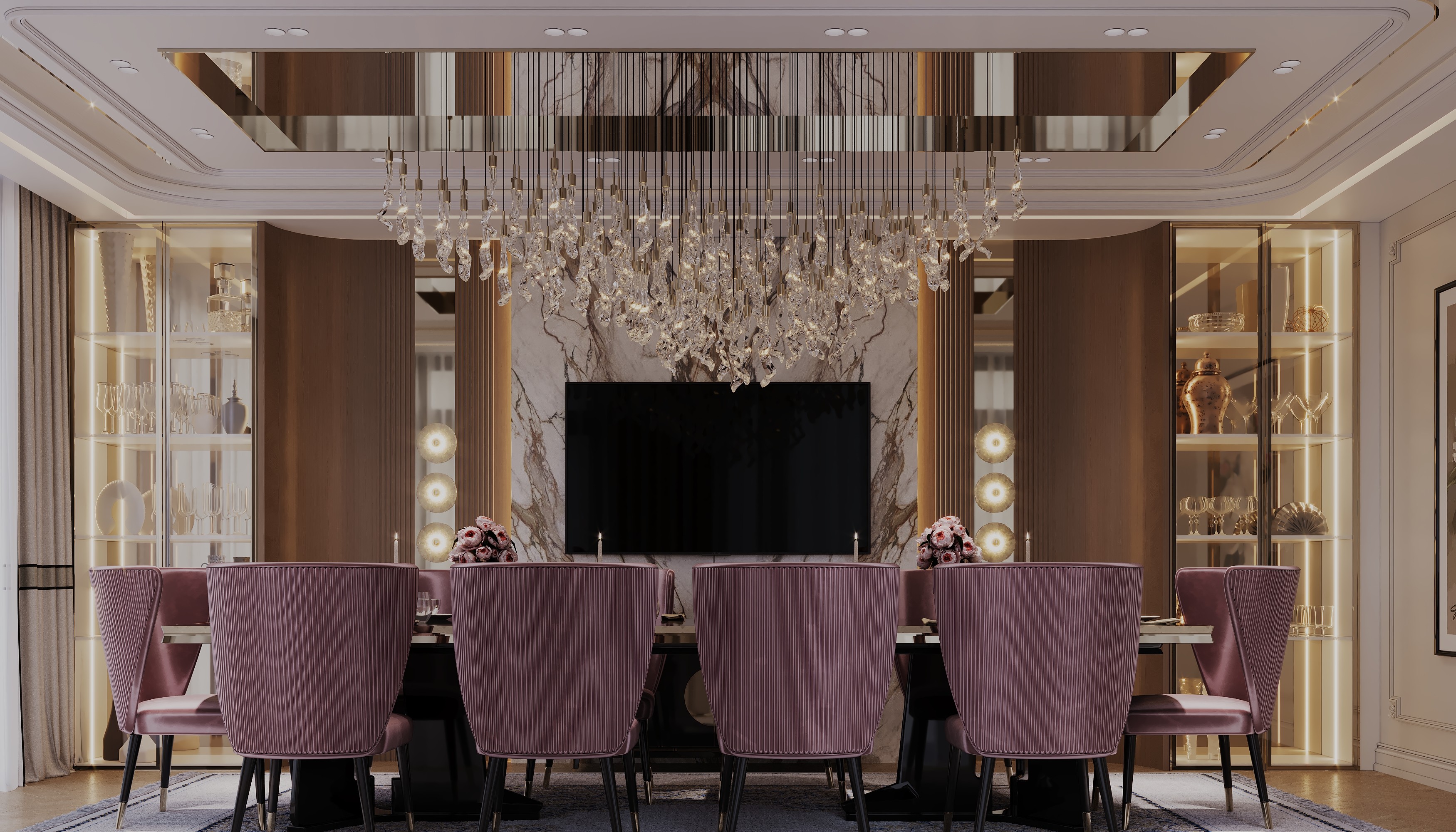 Дизайн интерьера гостинной квартиры 02 в Ташкенте Big Star Architects