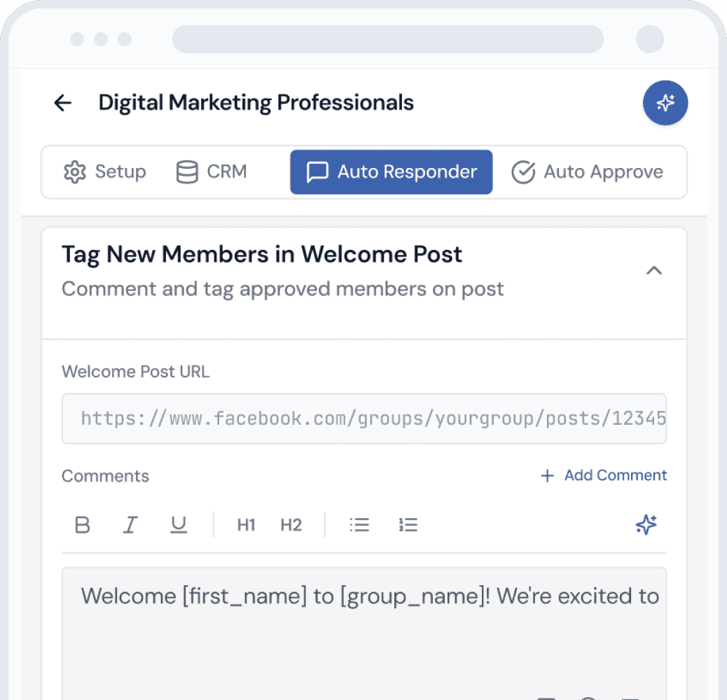 Message New Group Member Before Approval