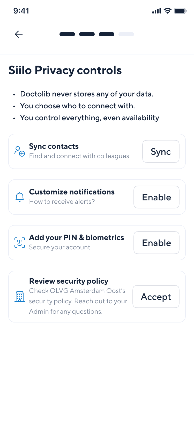 Doctolib Connect Final step confirmation