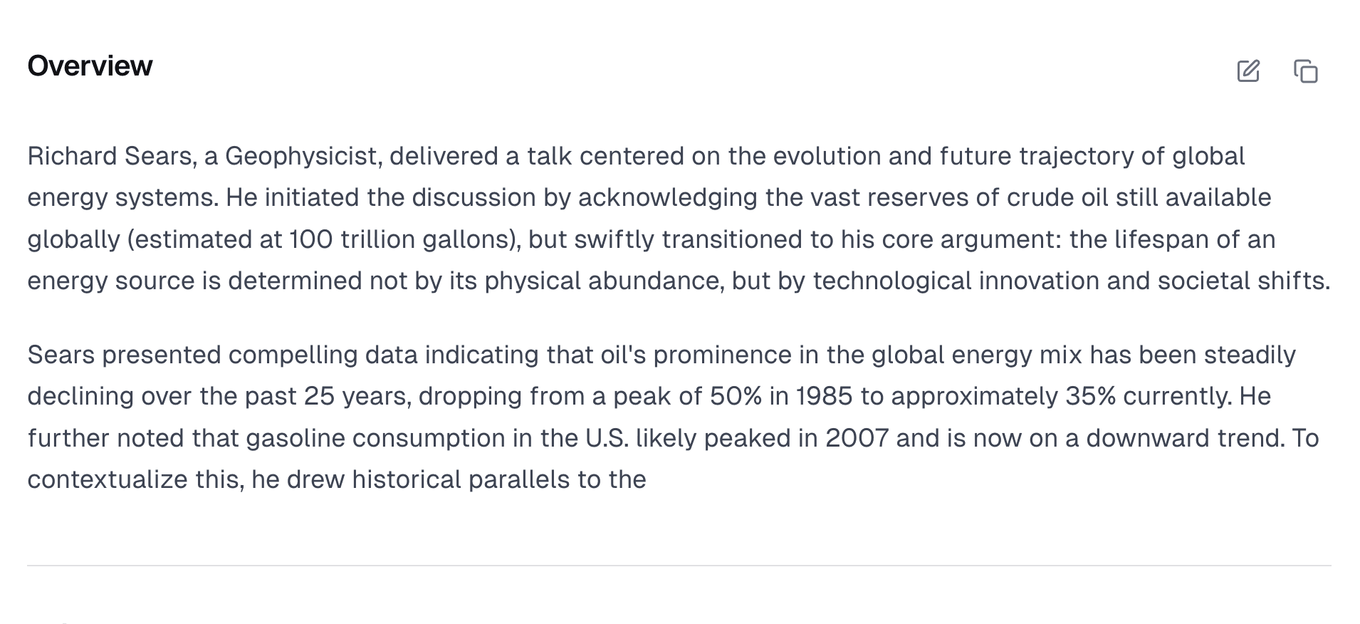 meeting summaries report
