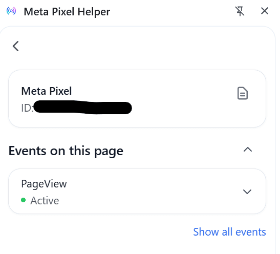 Meta Pixel Helper
